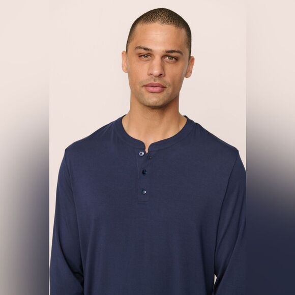 Men’s Eberjay Henry TENCEL™ Modal Long PJ Top Sz XL - Picture 2 of 7